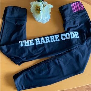(2) pairs The Barre Code leggings + free hat